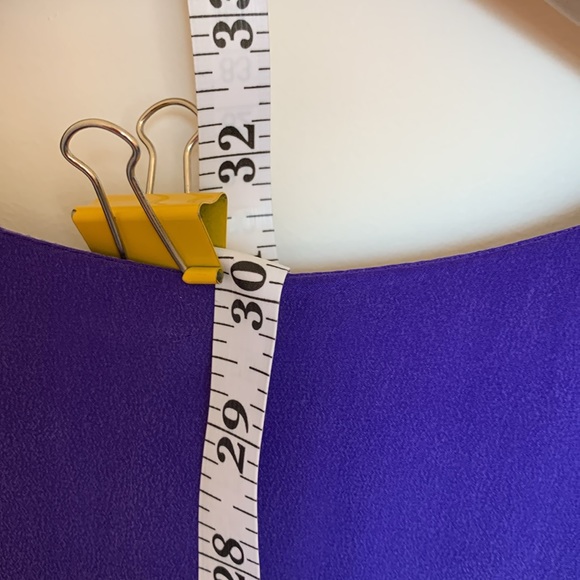 Silk blouse. Dark blue/purple. Robbie Bee. Size 10. - Picture 7 of 9
